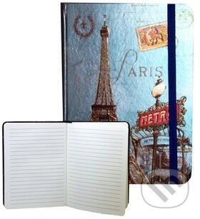 Zápisník s gumičkou 178x126 mm Paříž s Eifelovkou F (Eden Books). Eden Books, 2016 Zápisník s gumičkou 178x126 mm Paříž s Eifelovkou F (Eden Books). Eden Books, 2016