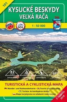 Kysucké Beskydy - Veľká Rača - turistická mapa č. 101 - Kolektív autorov, VKÚ Harmanec, 1999