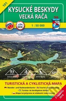 Kysucké Beskydy - Veľká Rača - turistická mapa č. 101 (Autorský kolektiv). VKÚ Harmanec, 1999 Kysucké Beskydy - Veľká Rača - turistická mapa č. 101 (Autorský kolektiv). VKÚ Harmanec, 1999