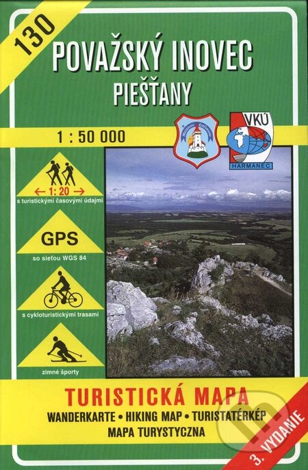 Považský Inovec - Piešťany - turistická mapa č. 130 (Autorský kolektiv). VKÚ Harmanec, 2001 Považský Inovec - Piešťany - turistická mapa č. 130 (Autorský kolektiv). VKÚ Harmanec, 2001