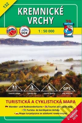 Kremnické vrchy - turistická mapa č. 132 (Autorský kolektiv). VKÚ Harmanec, 2018 Kremnické vrchy - turistická mapa č. 132 (Autorský kolektiv). VKÚ Harmanec, 2018