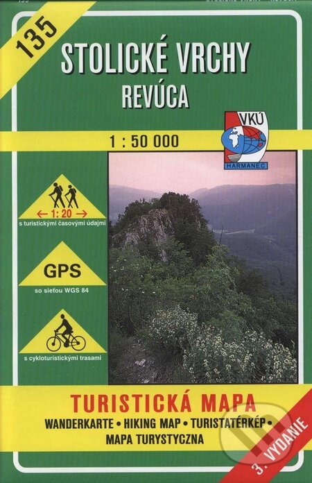 Stolické vrchy - Revúca - turistická mapa č. 135 (Autorský kolektiv). VKÚ Harmanec, 2001 Stolické vrchy - Revúca - turistická mapa č. 135 (Autorský kolektiv). VKÚ Harmanec, 2001