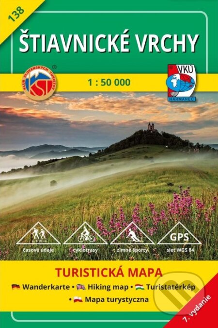 Štiavnické vrchy - turistická mapa č. 138 (Autorský kolektív). VKÚ Harmanec, 2017 Štiavnické vrchy - turistická mapa č. 138 (Autorský kolektív). VKÚ Harmanec, 2017