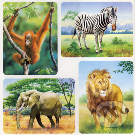 Puzzle: Divoké zvieratá (4 v 1) (Castorland). Castorland Puzzle: Divoké zvieratá (4 v 1) (Castorland). Castorland
