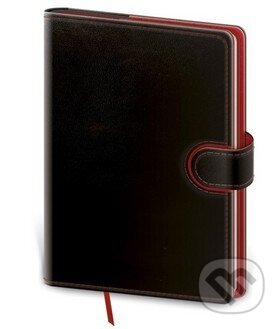 Zápisník Flip L tečkovaný černo/červený, Helma