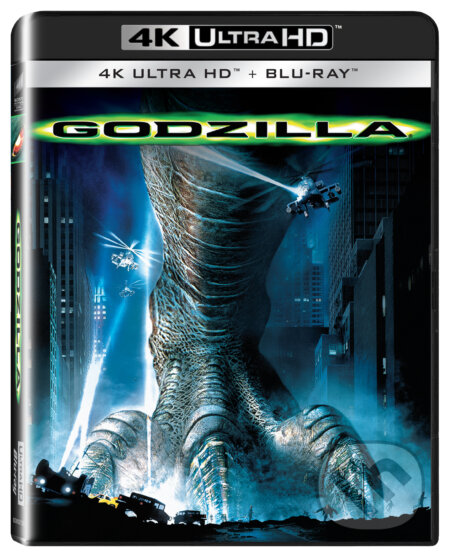 Film: Godzilla Ultra HD Blu-ray 1998 (Roland Emmerich) (UltraHDBlu-ray). Bonton Film, 2019 Film: Godzilla Ultra HD Blu-ray 1998 (Roland Emmerich) (UltraHDBlu-ray). Bonton Film, 2019