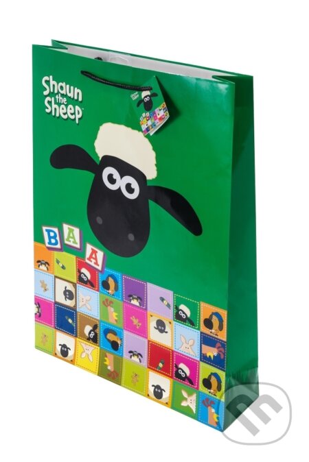 Dárková taška Shaun Sheep (zelená, kostky) (Presco Group). Presco Group, 2013 Dárková taška Shaun Sheep (zelená, kostky) (Presco Group). Presco Group, 2013