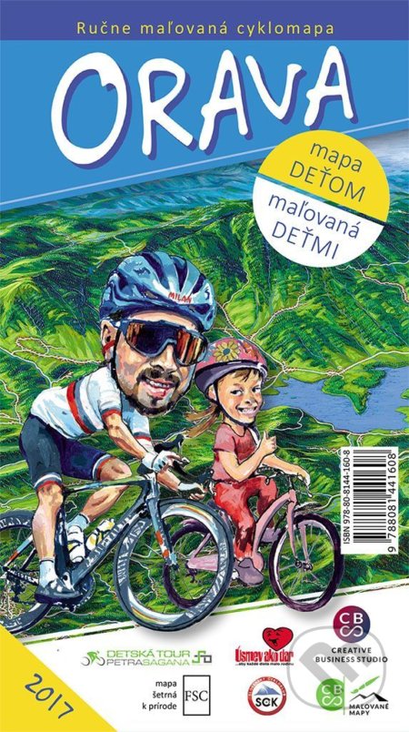 Ručne maľovaná cyklomapa Orava (CBS). CBS, 2017 Ručne maľovaná cyklomapa Orava (CBS). CBS, 2017