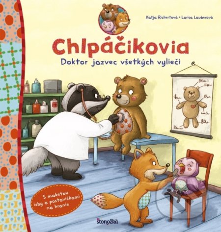 Kniha: Chlpáčikovia: Doktor Jazvec všetkých vylieči (Katja Richertová a Larisa Lauberová). Stonožka, 2019 Kniha: Chlpáčikovia: Doktor Jazvec všetkých vylieči (Katja Richertová a Larisa Lauberová). Stonožka, 2019