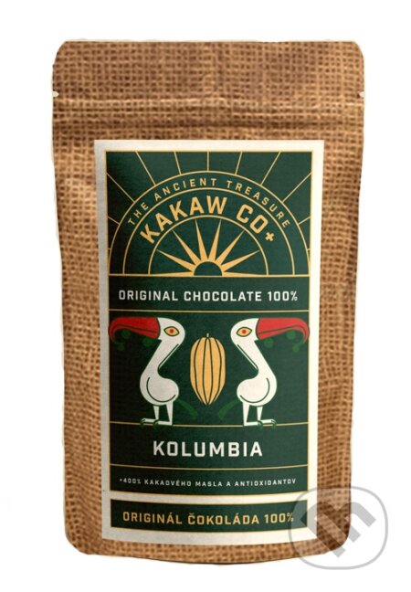 Kávy a čaje: Original Čokoláda 100% 250g (Kakaw Co+). Kakaw Co+, 2019 Kávy a čaje: Original Čokoláda 100% 250g (Kakaw Co+). Kakaw Co+, 2019