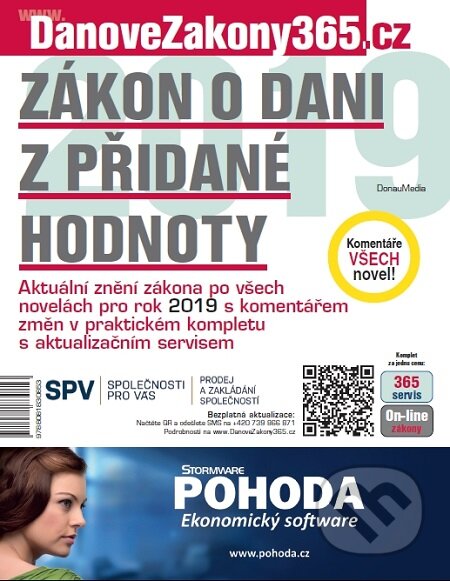 E-kniha: Daň z přidané hodnoty 2019 s komentářem změn (DonauMedia). DonauMedia, 2019 E-kniha: Daň z přidané hodnoty 2019 s komentářem změn (DonauMedia). DonauMedia, 2019