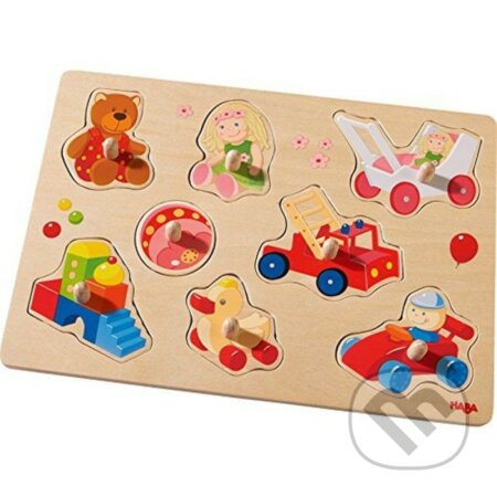 Puzzle: Vkladacie puzzle Moje prvé hračky (Haba). Haba, 2019 Puzzle: Vkladacie puzzle Moje prvé hračky (Haba). Haba, 2019