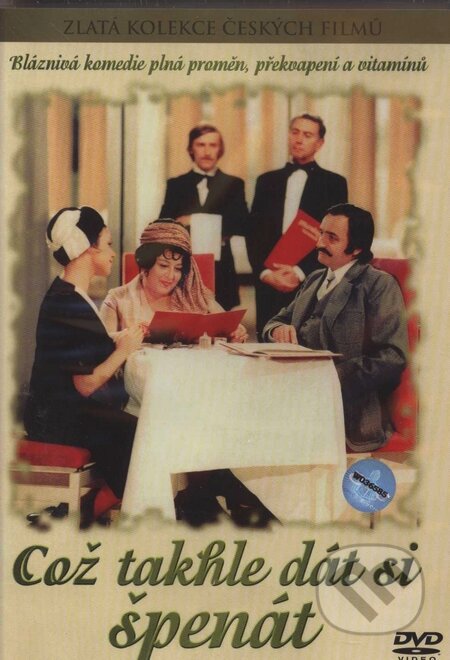 Film: Což takhle dát si špenát (Václav Vorlíček) (DVD). Bonton Film, 1977 Film: Což takhle dát si špenát (Václav Vorlíček) (DVD). Bonton Film, 1977
