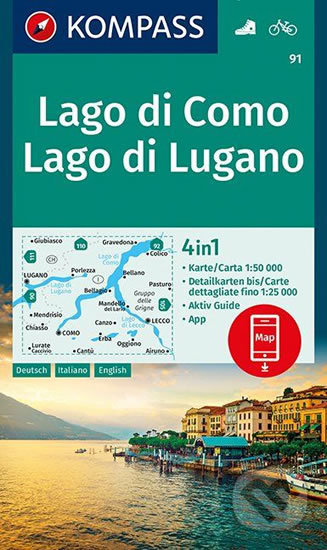 Lago di Como, Lago di Lugano (Kompass). Kompass, 2019 Lago di Como, Lago di Lugano (Kompass). Kompass, 2019