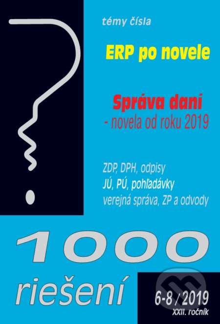 Kniha: 1000 riešení 6-8/2019 (Poradca s.r.o.). Poradca s.r.o., 2019 Kniha: 1000 riešení 6-8/2019 (Poradca s.r.o.). Poradca s.r.o., 2019