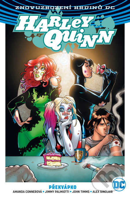 Kniha: Harley Quinn 4: Překvápko (Amanda Conner, Jimmy Palmiotti a John Timms). BB/art, 2019 Kniha: Harley Quinn 4: Překvápko (Amanda Conner, Jimmy Palmiotti a John Timms). BB/art, 2019