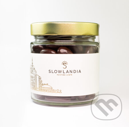 Mandle v tmavej čokoláde (Slowlandia). Slowlandia, 2019 Mandle v tmavej čokoláde (Slowlandia). Slowlandia, 2019