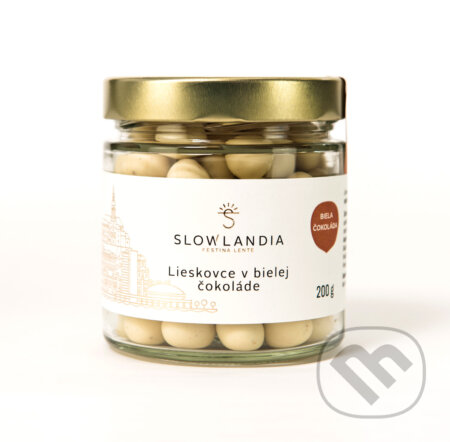 Lieskovce v bielej čokoláde (Slowlandia). Slowlandia, 2019 Lieskovce v bielej čokoláde (Slowlandia). Slowlandia, 2019