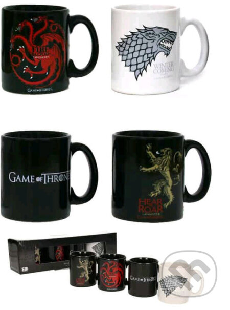 Set 4 keramických mini hrnčekov Game of Thrones: Espresso (Game of Thrones). Game of Thrones, 2019 Set 4 keramických mini hrnčekov Game of Thrones: Espresso (Game of Thrones). Game of Thrones, 2019