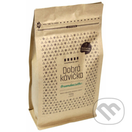 Kávy a čaje: Dobrá kávička Osemdesiatka (Cafepoint). Cafepoint, 2019 Kávy a čaje: Dobrá kávička Osemdesiatka (Cafepoint). Cafepoint, 2019