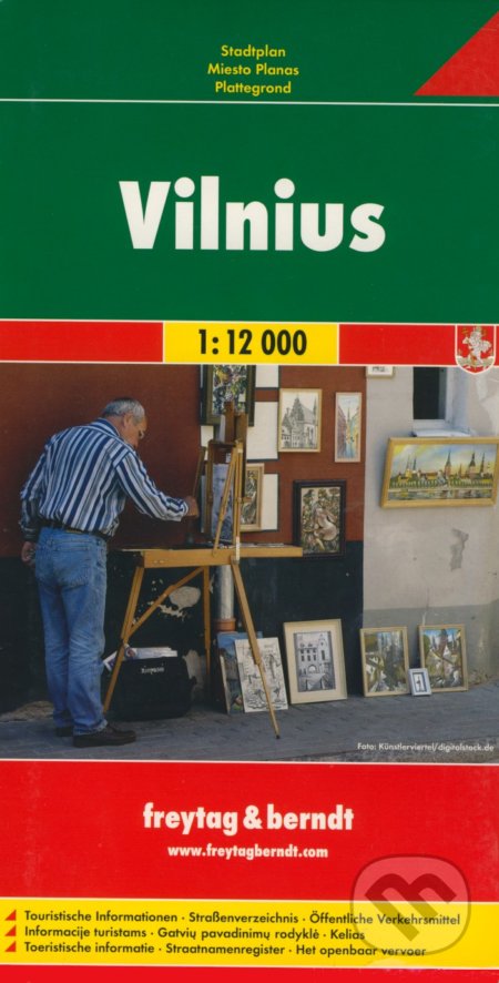 Vilnius 1:12 000, freytag&berndt, 2009