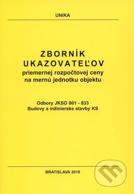 Kniha: Zborník ukazovateľov priemernej rozpočtovej ceny na mernú jednotku objektu (Gabriela Bollová a Juraj Nagy). UNIKA, 2009 Kniha: Zborník ukazovateľov priemernej rozpočtovej ceny na mernú jednotku objektu (Gabriela Bollová a Juraj Nagy). UNIKA, 2009