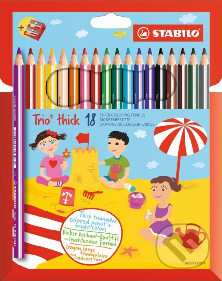 STABILO Trio, hrubá 18 ks Púzdro so strúhadlom (STABILO). STABILO, 2019 STABILO Trio, hrubá 18 ks Púzdro so strúhadlom (STABILO). STABILO, 2019