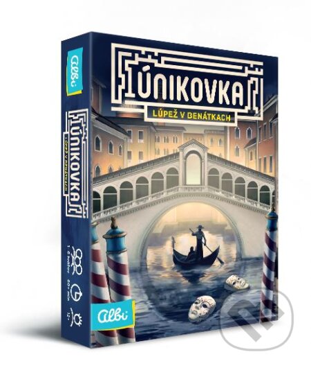 Spoločenská hra: Únikovka: Lúpež v Benátkách (Albi). Albi, 2019 Spoločenská hra: Únikovka: Lúpež v Benátkách (Albi). Albi, 2019