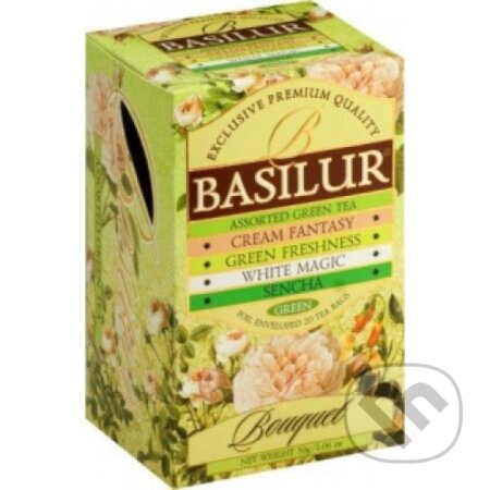 Kávy a čaje: BASILUR Assorted Green Bouque (Bio - Racio). Bio - Racio, 2019 Kávy a čaje: BASILUR Assorted Green Bouque (Bio - Racio). Bio - Racio, 2019