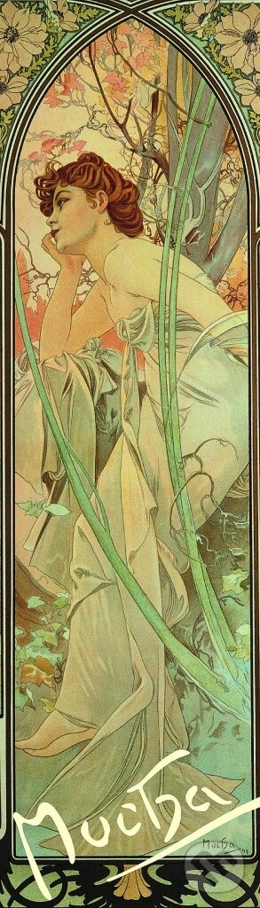 Záložka Alfons Mucha – Evening contemplation (Presco Group). Presco Group, 2017 Záložka Alfons Mucha – Evening contemplation (Presco Group). Presco Group, 2017