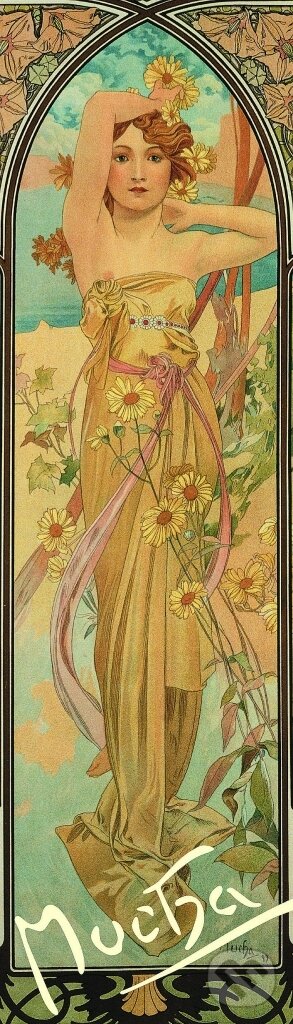 Záložka Alfons Mucha – Nádhera dne (Presco Group). Presco Group, 2017 Záložka Alfons Mucha – Nádhera dne (Presco Group). Presco Group, 2017