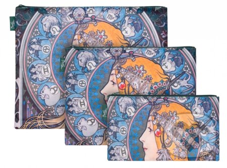 Set 3 taštiček Baagl Mucha - Zodiac (Presco Group). Presco Group, 2019 Set 3 taštiček Baagl Mucha - Zodiac (Presco Group). Presco Group, 2019