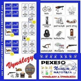 Spoločenská hra: Pexeso Natotata Vynálezy a objevy (Blanka Dittrichová). Dittrich, 2011 Spoločenská hra: Pexeso Natotata Vynálezy a objevy (Blanka Dittrichová). Dittrich, 2011