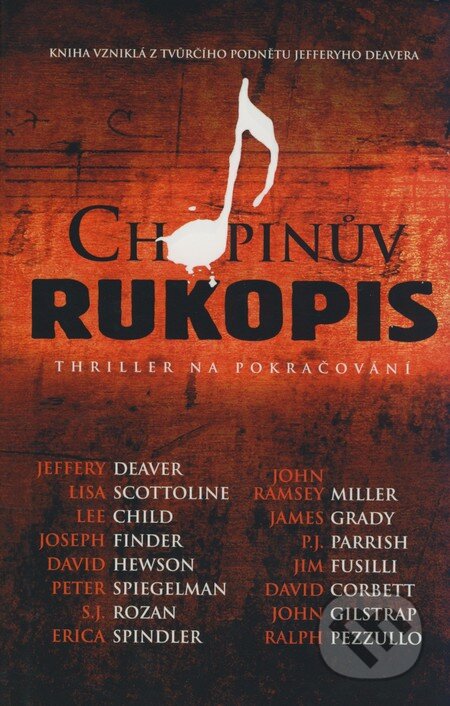 Kniha: Chopinův rukopis (Jeffery Deaver). Domino, 2009 Kniha: Chopinův rukopis (Jeffery Deaver). Domino, 2009