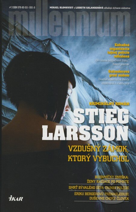 Kniha: Vzdušný zámok, ktorý vybuchol (Stieg Larsson). Ikar, 2009 Kniha: Vzdušný zámok, ktorý vybuchol (Stieg Larsson). Ikar, 2009