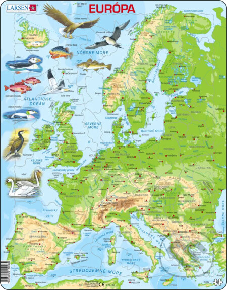 Puzzle: Európa - všeobecná slovensky (K70) (Larsen). Larsen, 2020 Puzzle: Európa - všeobecná slovensky (K70) (Larsen). Larsen, 2020