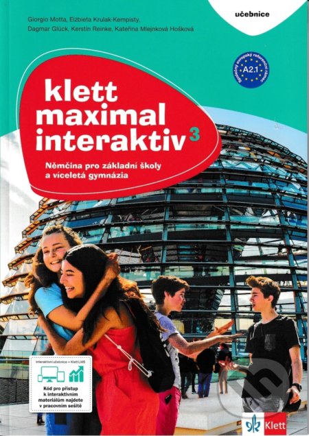 Kniha: Klett Maximal interaktiv 3 (A2.1) – učebnice (Klett). Klett, 2019 Kniha: Klett Maximal interaktiv 3 (A2.1) – učebnice (Klett). Klett, 2019