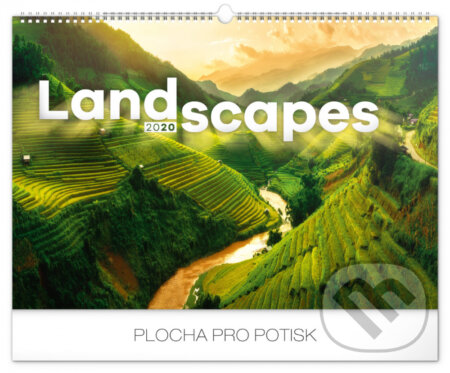 Nástěnný kalendář Landscapes 2020, Presco Group, 2019