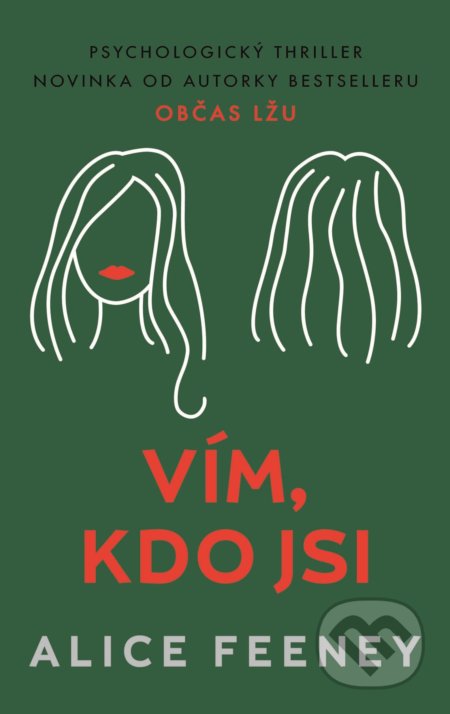 Kniha: Vím, kdo jsi (Alice Feeney). Domino, 2019 Kniha: Vím, kdo jsi (Alice Feeney). Domino, 2019
