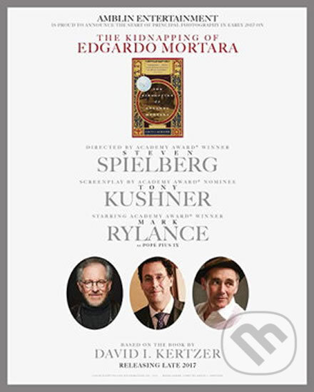 Kniha: The Kidnapping of Edgardo Mortara : Film tie-in (David I. Kertzer). Pan Macmillan, 2019 Kniha: The Kidnapping of Edgardo Mortara : Film tie-in (David I. Kertzer). Pan Macmillan, 2019