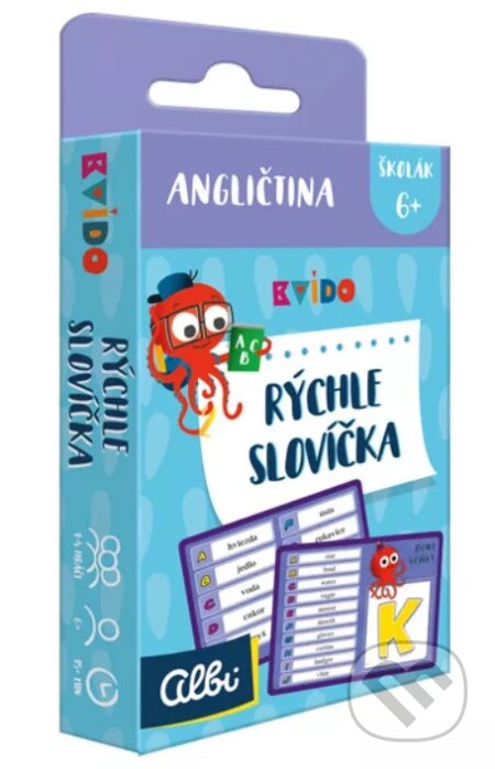 Spoločenská hra: Kvído Rýchle slovíčka (Albi). Albi, 2019 Spoločenská hra: Kvído Rýchle slovíčka (Albi). Albi, 2019
