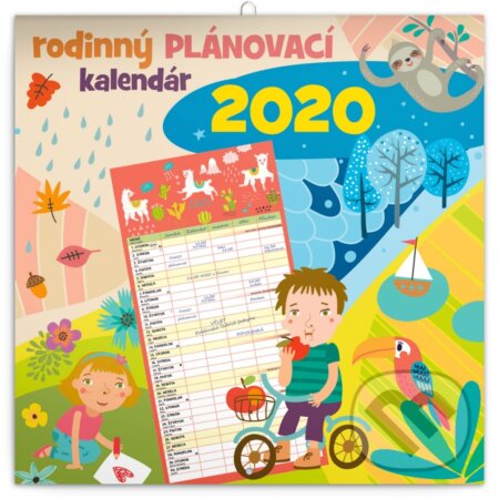 Rodinný plánovací kalendár 2020, Presco Group, 2019