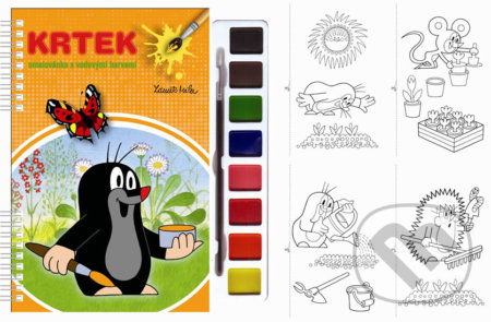 Kniha: Krtek: Omalovánky s vodovými barvami a štětcem (Zdeněk Miler). Akim, 2015 Kniha: Krtek: Omalovánky s vodovými barvami a štětcem (Zdeněk Miler). Akim, 2015