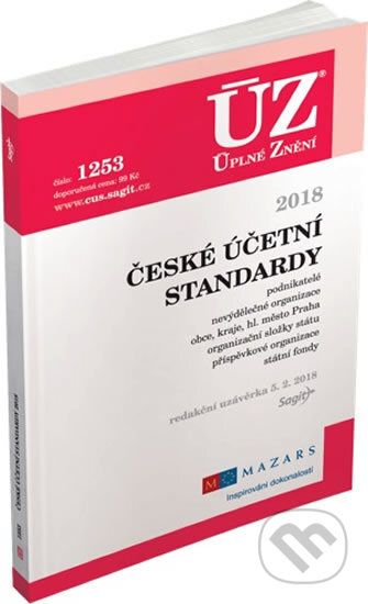 Kniha: ÚZ 1253 České účetní standardy 2018 (Sagit). Sagit, 2018 Kniha: ÚZ 1253 České účetní standardy 2018 (Sagit). Sagit, 2018