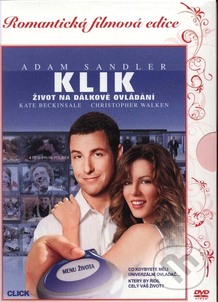Film: Klik: život na diaľkové ovládanie - žánrová edícia (Frank Coraci) (DVD). Bonton Film, 2006 Film: Klik: život na diaľkové ovládanie - žánrová edícia (Frank Coraci) (DVD). Bonton Film, 2006