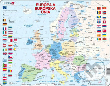Puzzle: Európa a Európska únia K63 (Larsen). Larsen Puzzle: Európa a Európska únia K63 (Larsen). Larsen