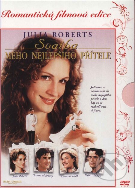 Film: Svadba môjho najlepšieho priateľa - žánrová edícia (P.J. Hogan) (DVD). Bonton Film, 1997 Film: Svadba môjho najlepšieho priateľa - žánrová edícia (P.J. Hogan) (DVD). Bonton Film, 1997