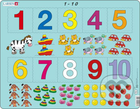 Puzzle: Čísla 1 - 10 AR3 (Larsen). Larsen Puzzle: Čísla 1 - 10 AR3 (Larsen). Larsen