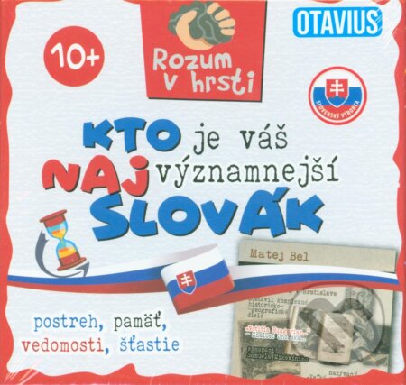 Spoločenská hra: Kto je vaš najvýznamnejší Slovák (Foni book). Foni book, 2019 Spoločenská hra: Kto je vaš najvýznamnejší Slovák (Foni book). Foni book, 2019