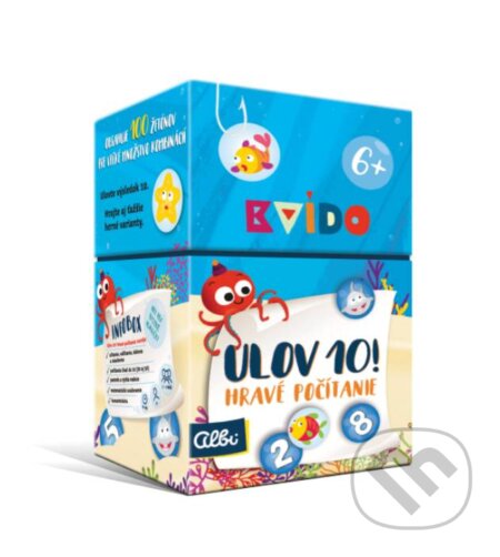 Spoločenská hra: Kvído: Hra Ulov 10! (Albi). Albi, 2019 Spoločenská hra: Kvído: Hra Ulov 10! (Albi). Albi, 2019